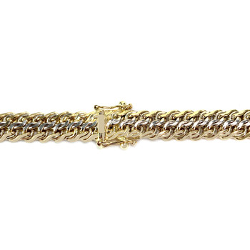Collier d'occasion 2 ors 750 maille américaine 43 cm