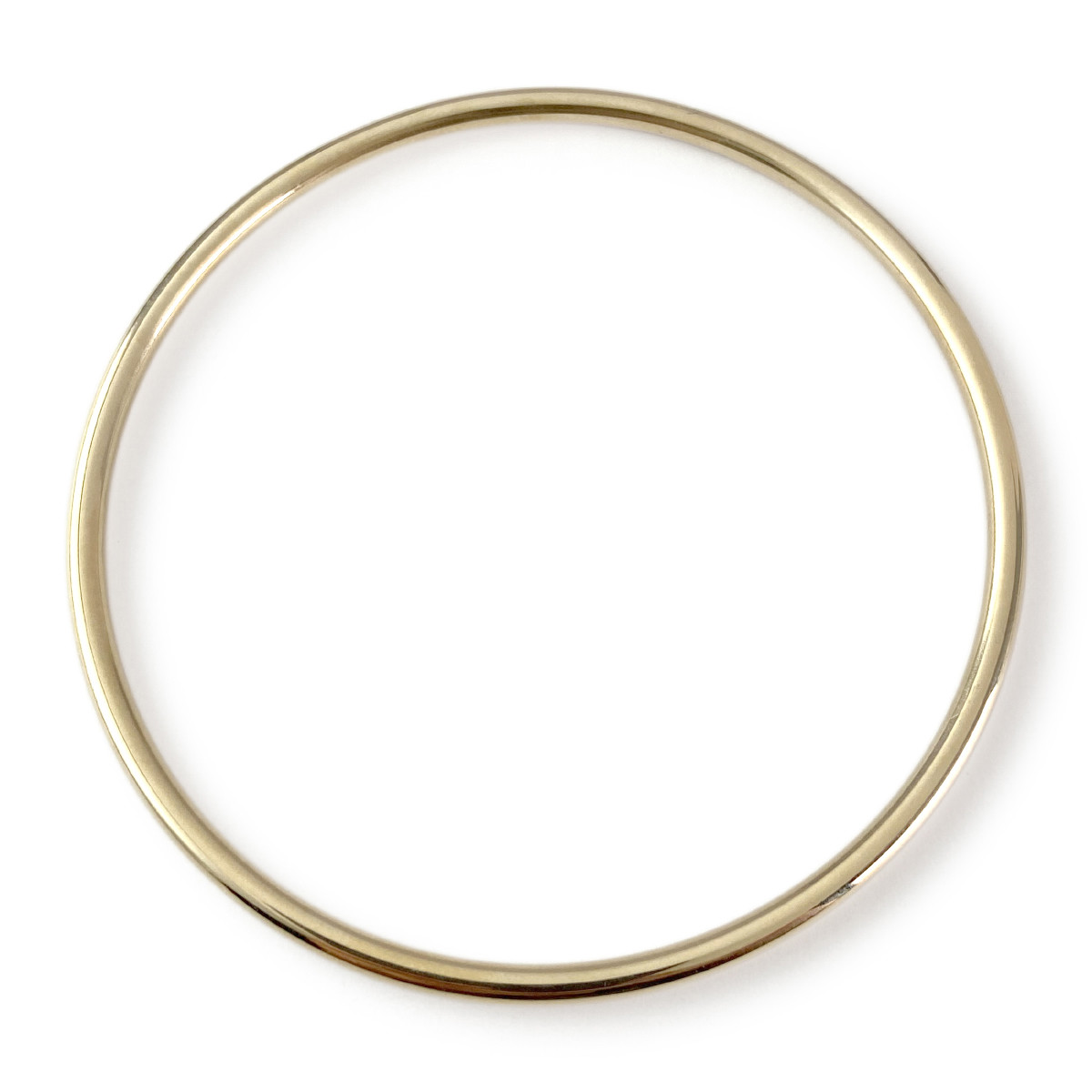 Bracelet jonc d'occasion or 375 jaune 70 mm - vue 2