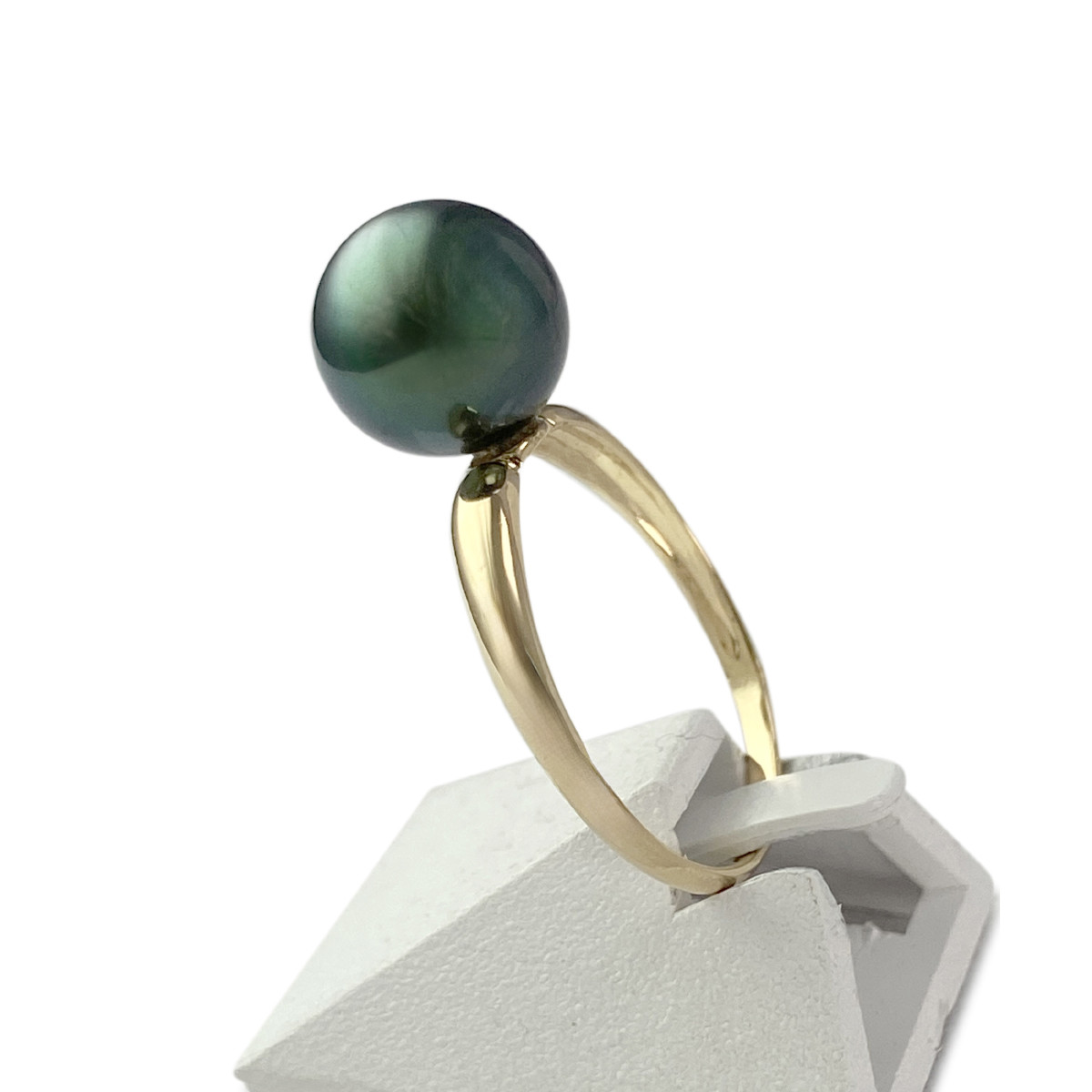 Bague d'occasion or 750 perle de tahiti - vue 2