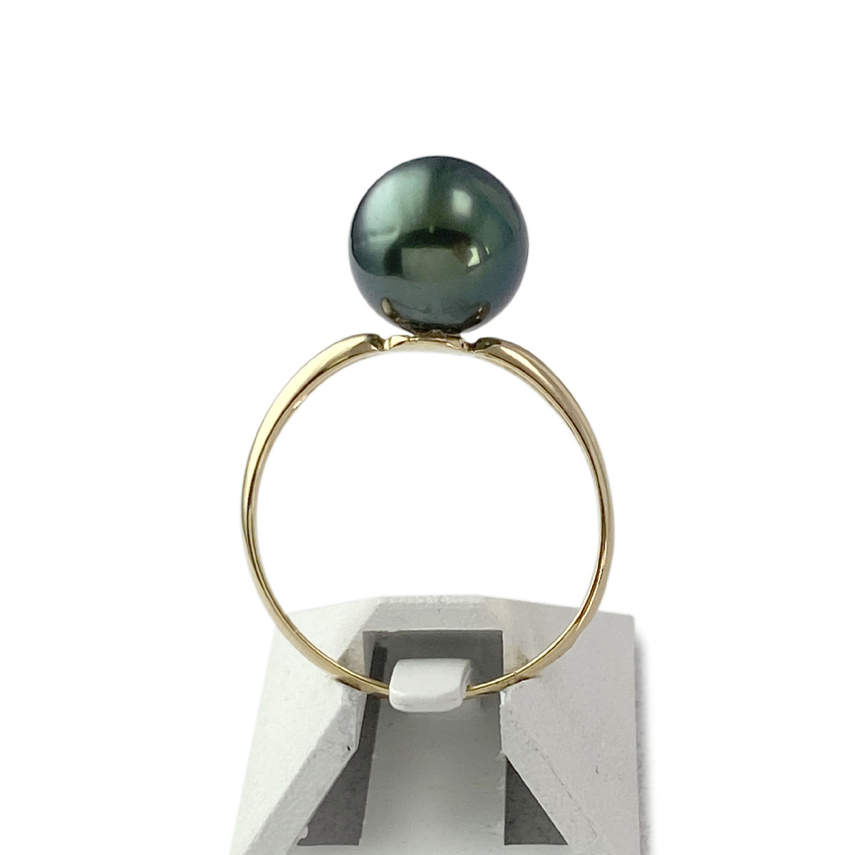Bague d'occasion or 750 perle de tahiti - vue 3
