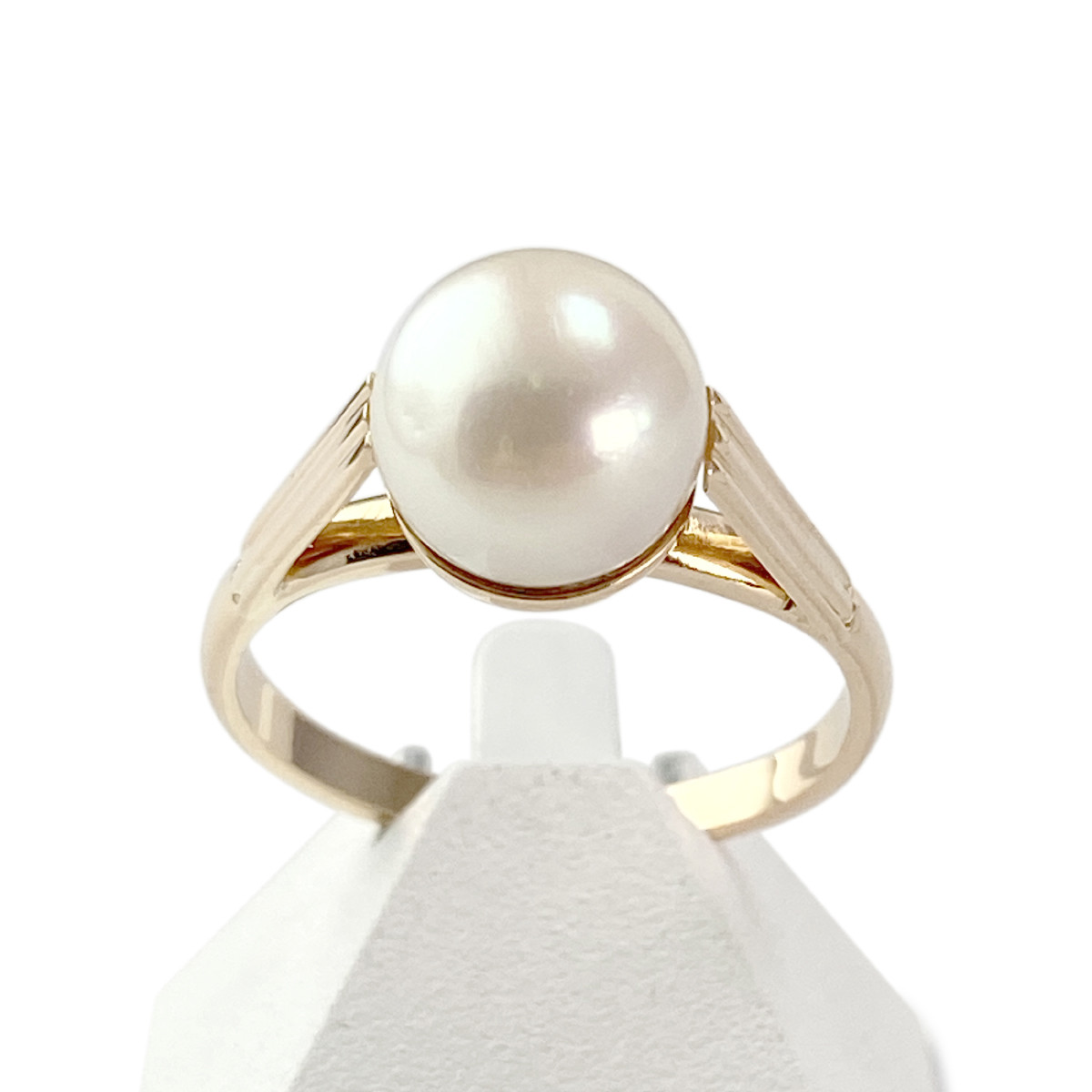 Bague d'occasion or 750 perle de culture