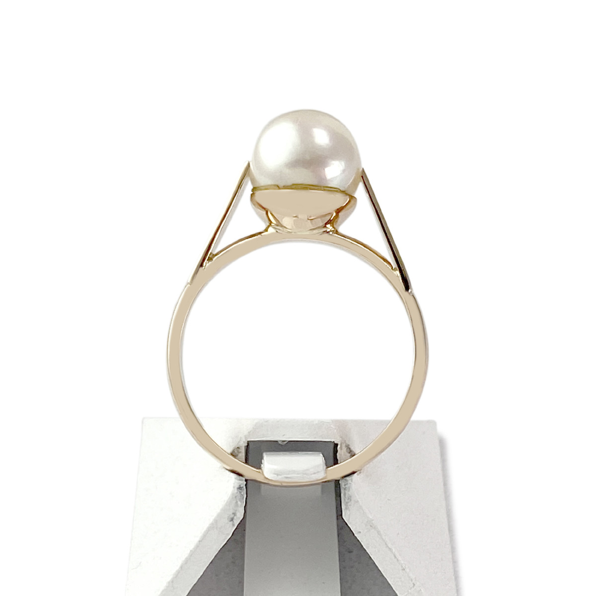 Bague d'occasion or 750 perle de culture - vue 3