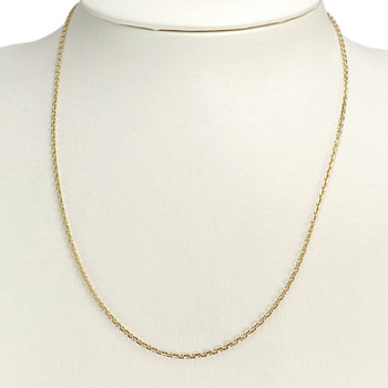 Chaine d'occasion or 750 jaune maille forçat 46 cm