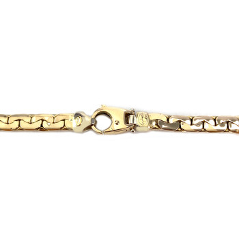 Collier d'occasion or 750 jaune maille haricot 45 cm