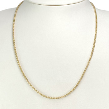 Collier d'occasion or 750 maille tressée