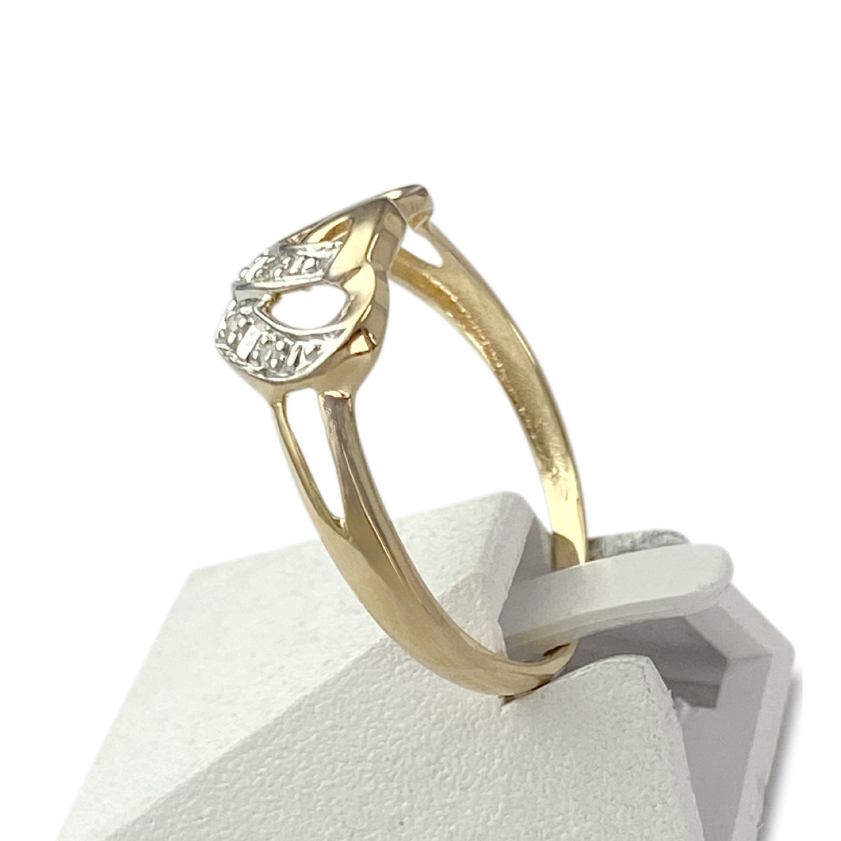 Bague d'occasion or 750 diamants - vue 2