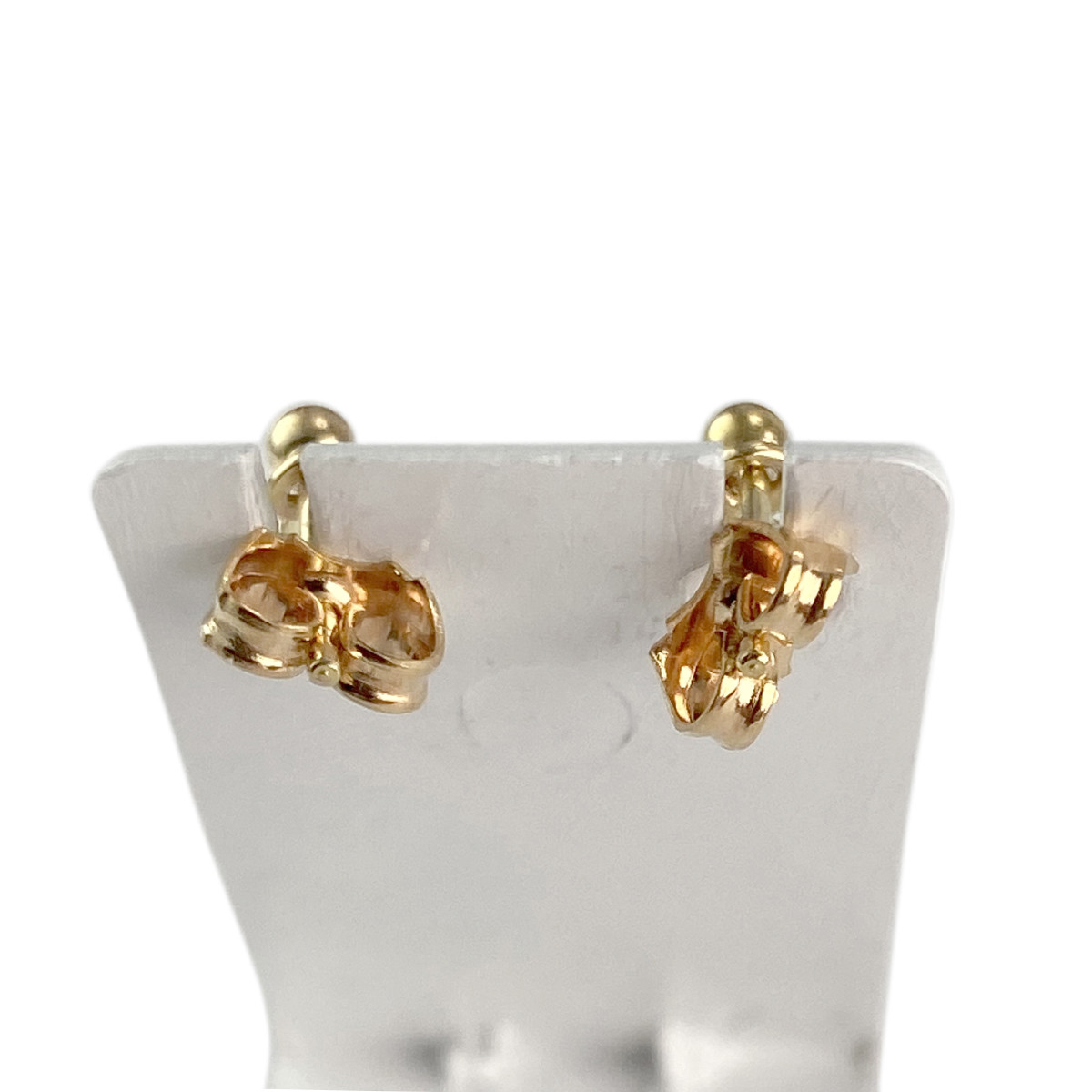 Boucles d'oreilles d'occasion or 750 pierres - vue 3