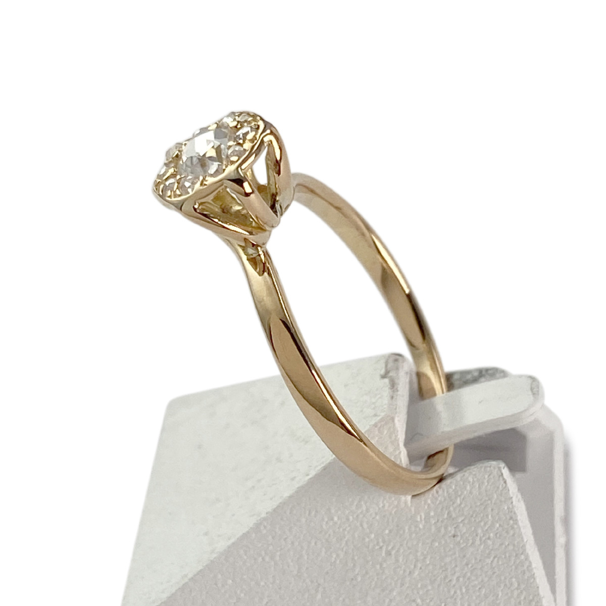 Bague d'occasion or 750 diamants - vue 2