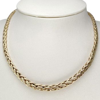 Collier d'occasion or 750 jaune maille palmier 41cm