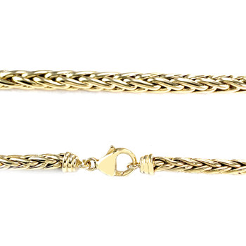 Collier d'occasion or 750 jaune maille palmier 41cm