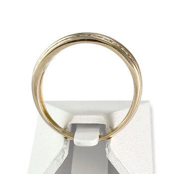 Bague d'occasion or 750 jaune zirconias