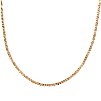 Chaine d'occasion or 750 jaune maille gourmette 42.5 cm