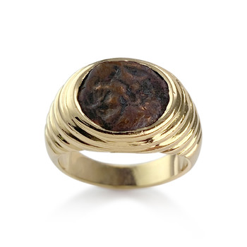 Bague Bulgari d'occasion or 750 jaune et bronze