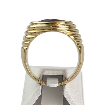 Bague Bulgari d'occasion or 750 jaune et bronze