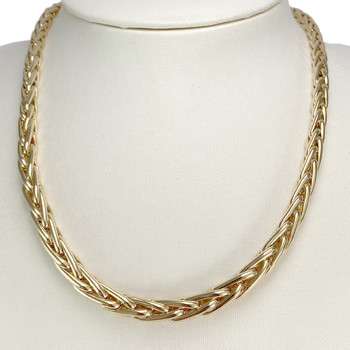 Collier d'occasion or 750 jaune maille palmier 45 cm