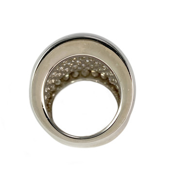 Bague Cartier d'occasion or 750 blanc diamants