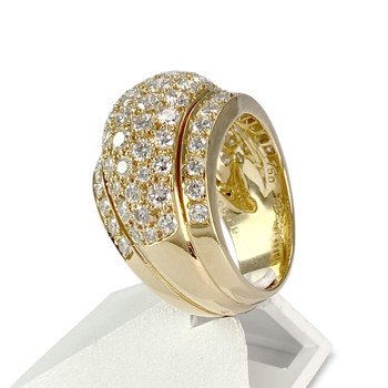 Bague Cartier d'occasion or 750 jaune diamants