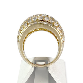 Bague Cartier d'occasion or 750 jaune diamants