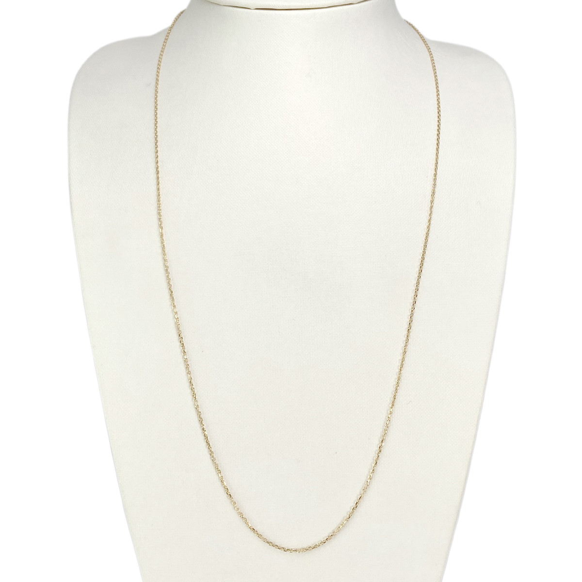 Chaine d'occasion or 750 jaune maille forçat 65 cm - vue 2