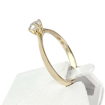 Solitaire d'occasion or 750 jaune diamant