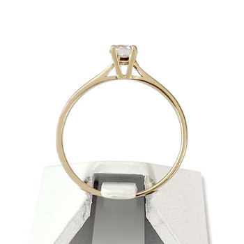 Solitaire d'occasion or 750 jaune diamant