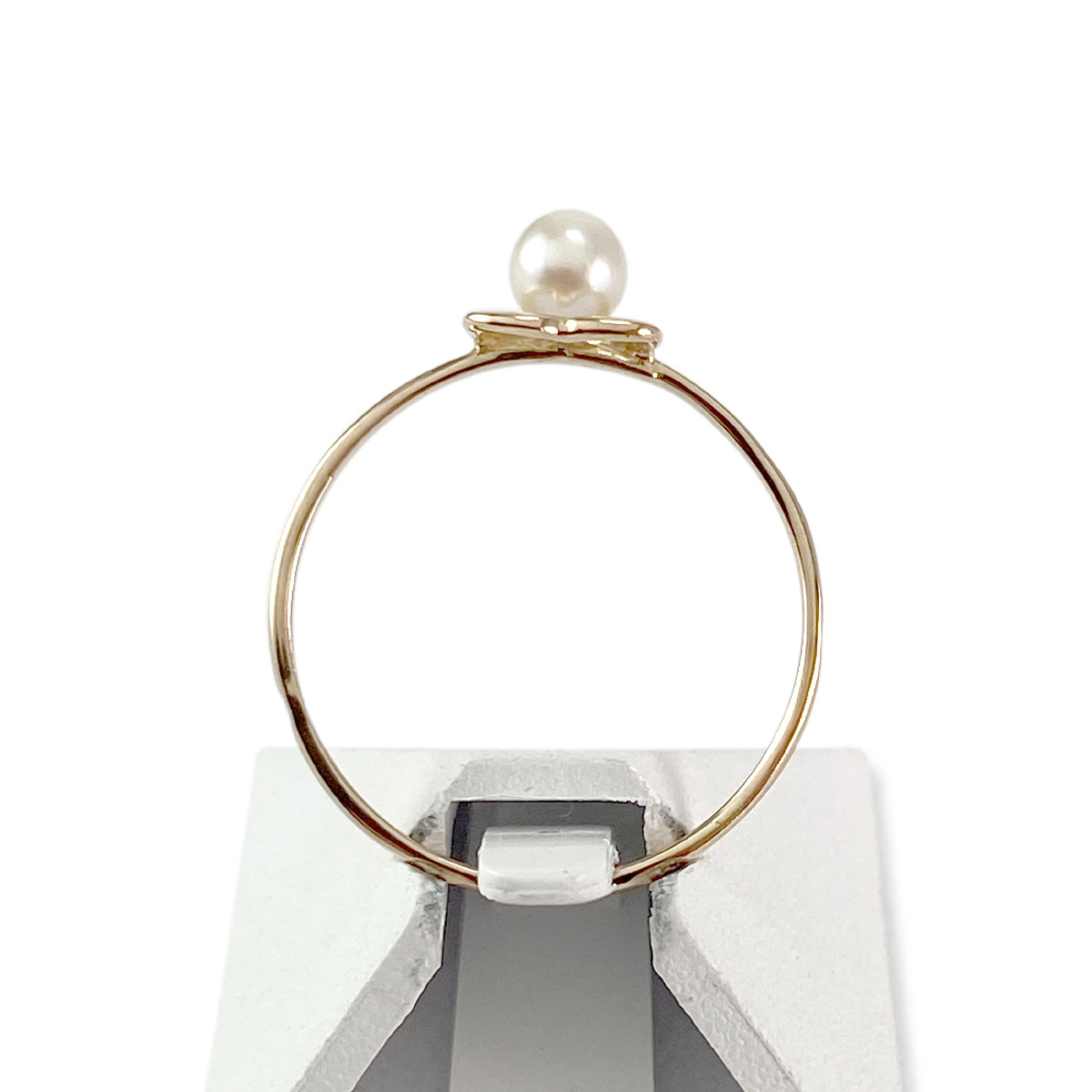 Bague d'occasion or 750 jaune perle de culture - vue 3