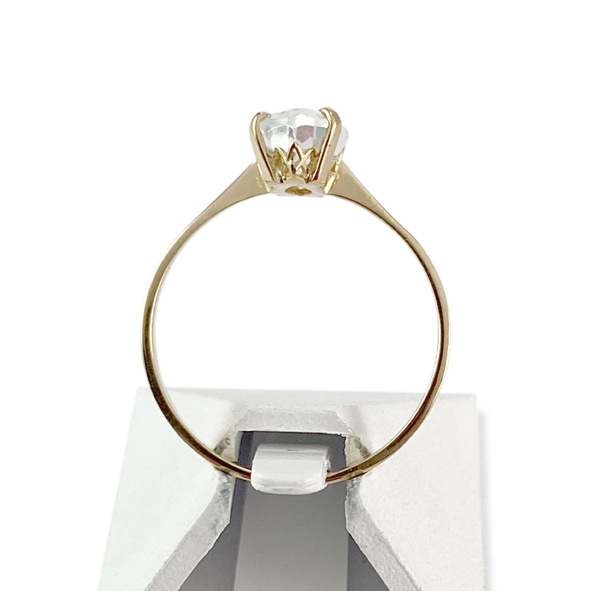 Bague d'occasion or 750 jaune aigue-marine - vue 3