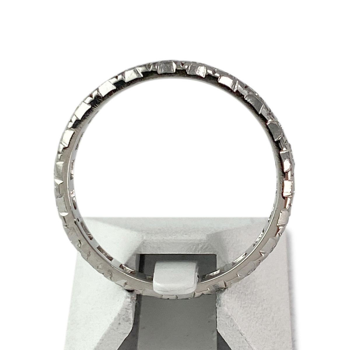 Bague d'occasion tour complet platine 950 diamants - vue 3