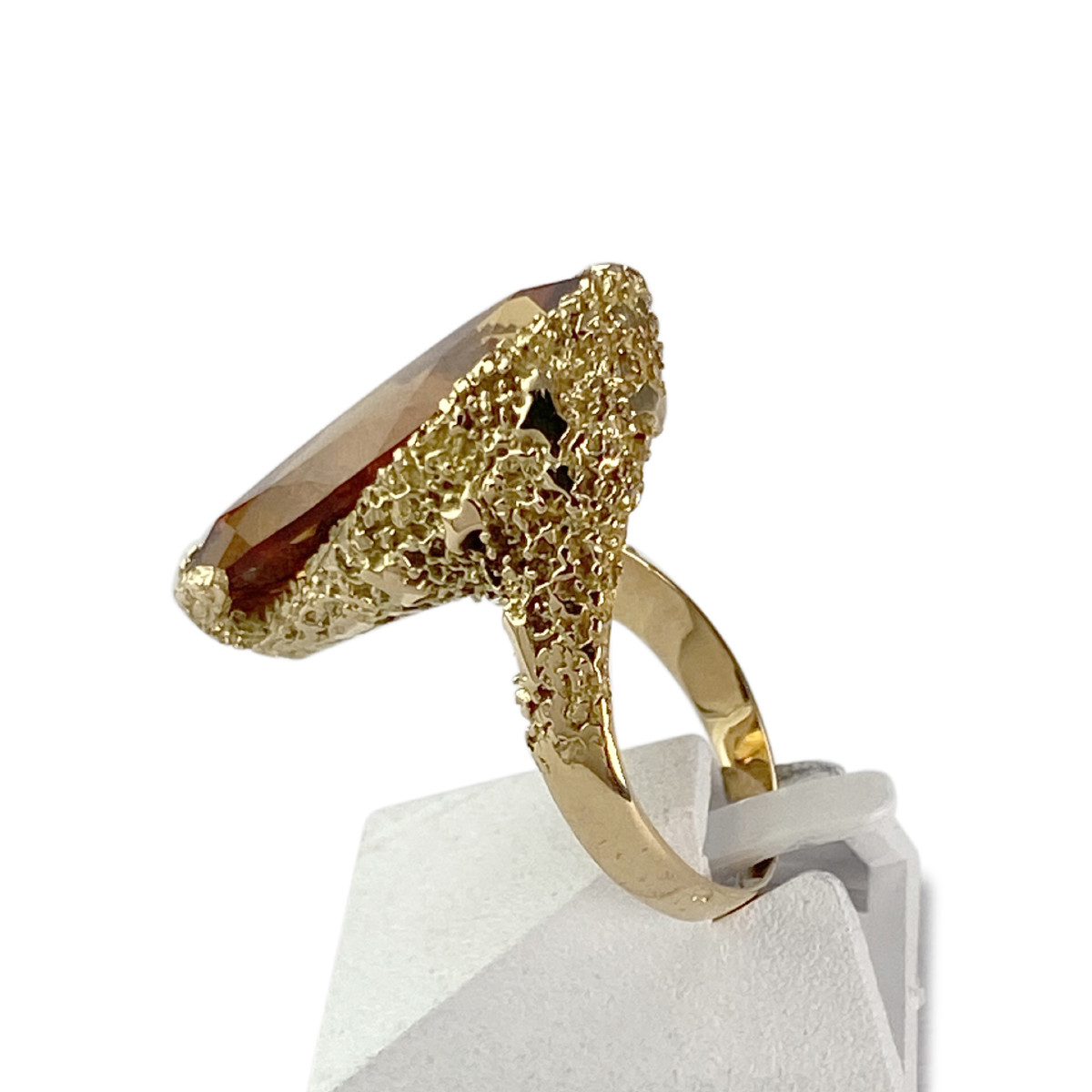 Bague d'occasion or 750 jaune citrine - vue 2