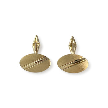 Tweedehands 750 geelgouden manchetknopen