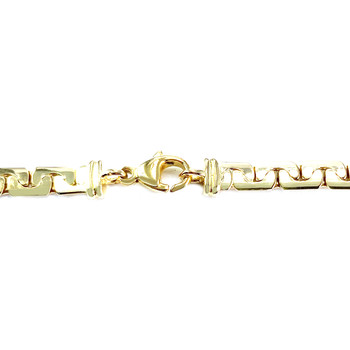 Collier d'occasion or 750 jaune maille haricot 41 cm
