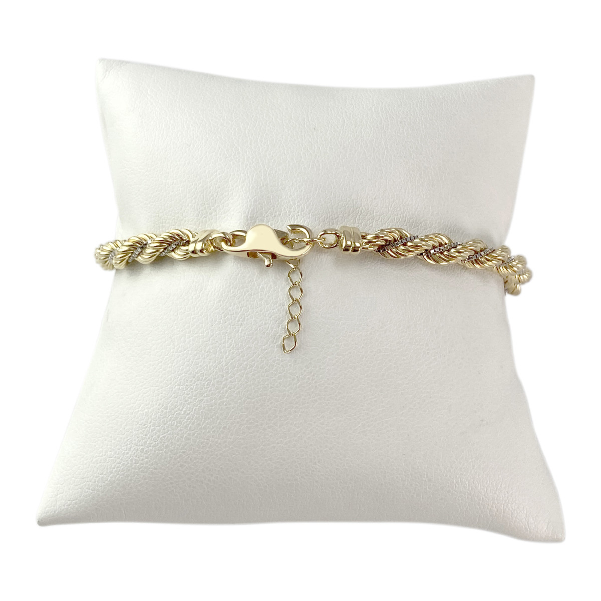 Bracelet d'occasion 2ors 750 maille torsadée 20.5cm - vue 2