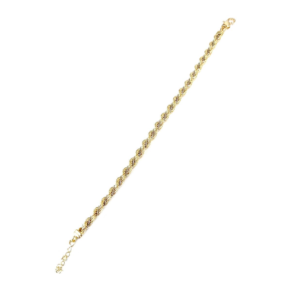 Bracelet d'occasion 2ors 750 maille torsadée 20.5cm - vue 3