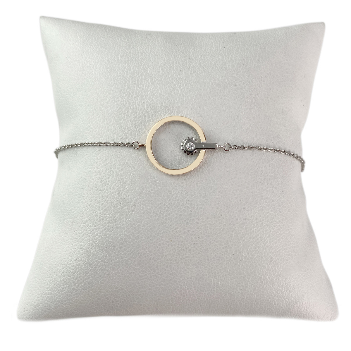 Bracelet Vesontio d'occasion 2ors 750 diamant 18cm