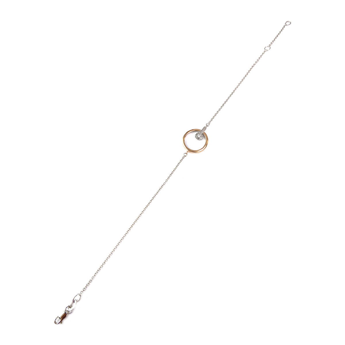 Bracelet Vesontio d'occasion 2ors 750 diamant 18cm - vue 2