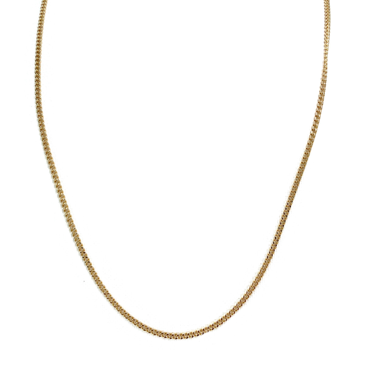 Chaine d'occasion or 750 jaune maille gourmette 54cm