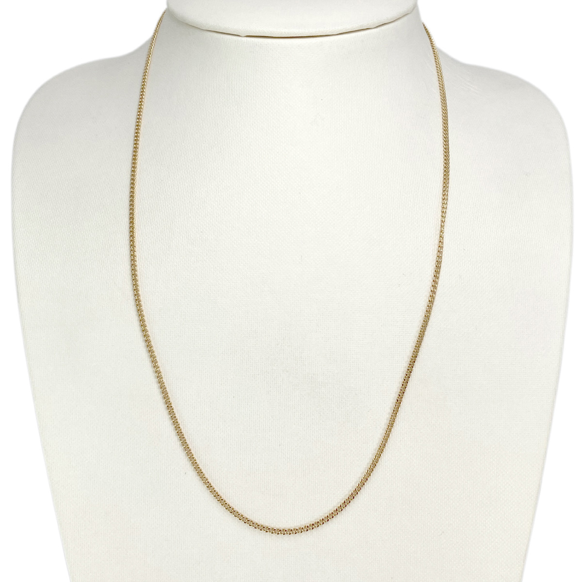 Chaine d'occasion or 750 jaune maille gourmette 54cm - vue 2