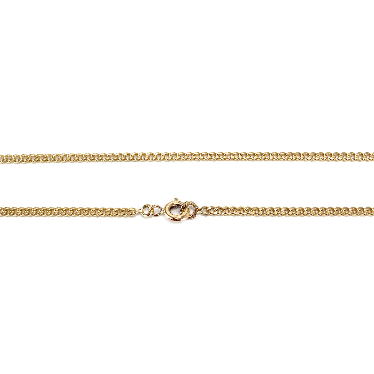 Chaine d'occasion or 750 jaune maille gourmette 54cm - vue 3