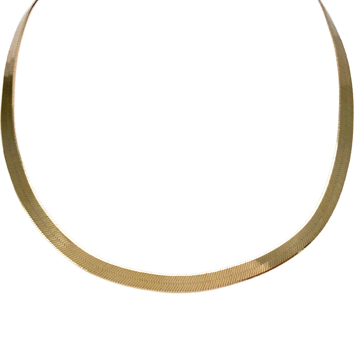 Collier d'occasion or 750 jaune maille serpent 42cm