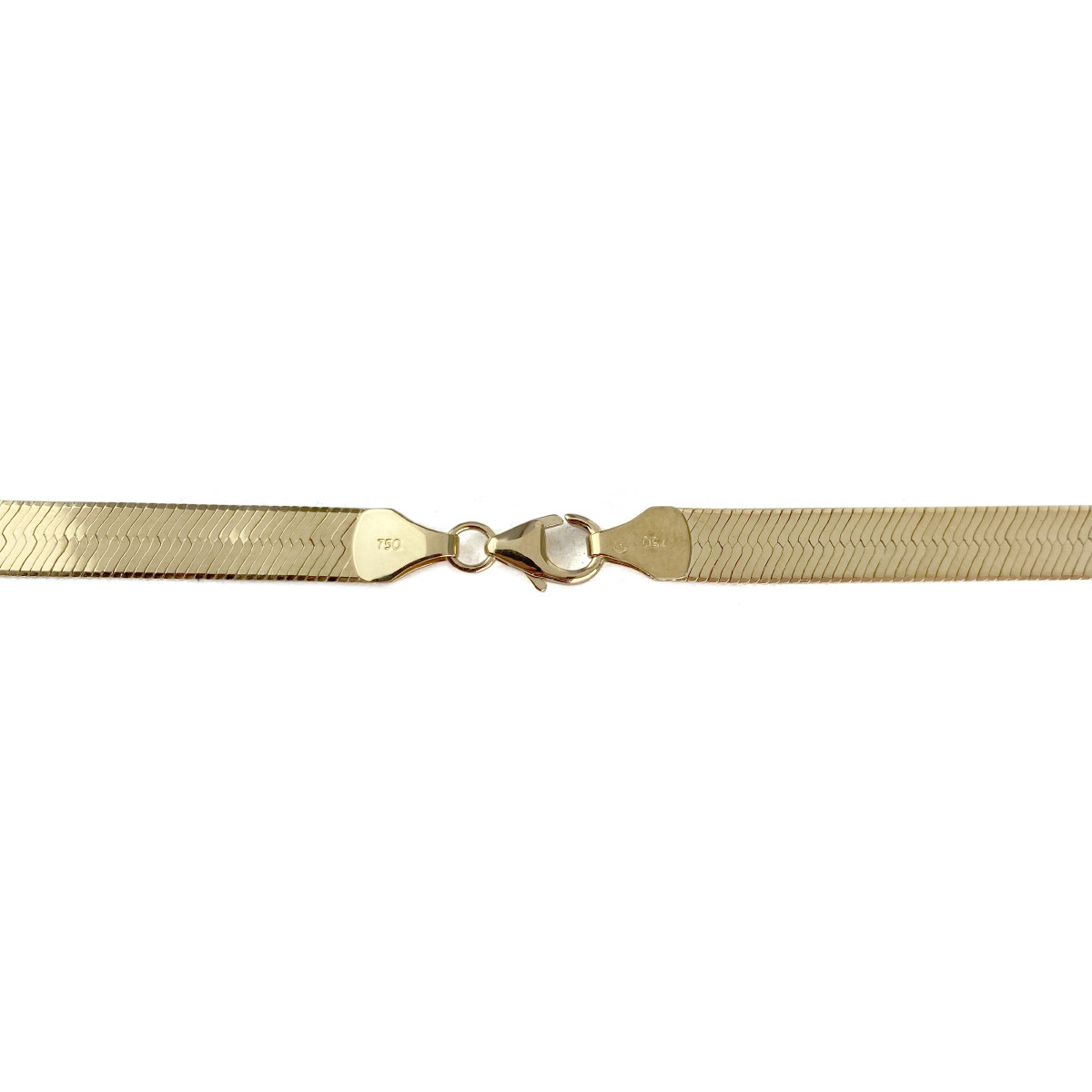 Collier d'occasion or 750 jaune maille serpent 42cm - vue 3