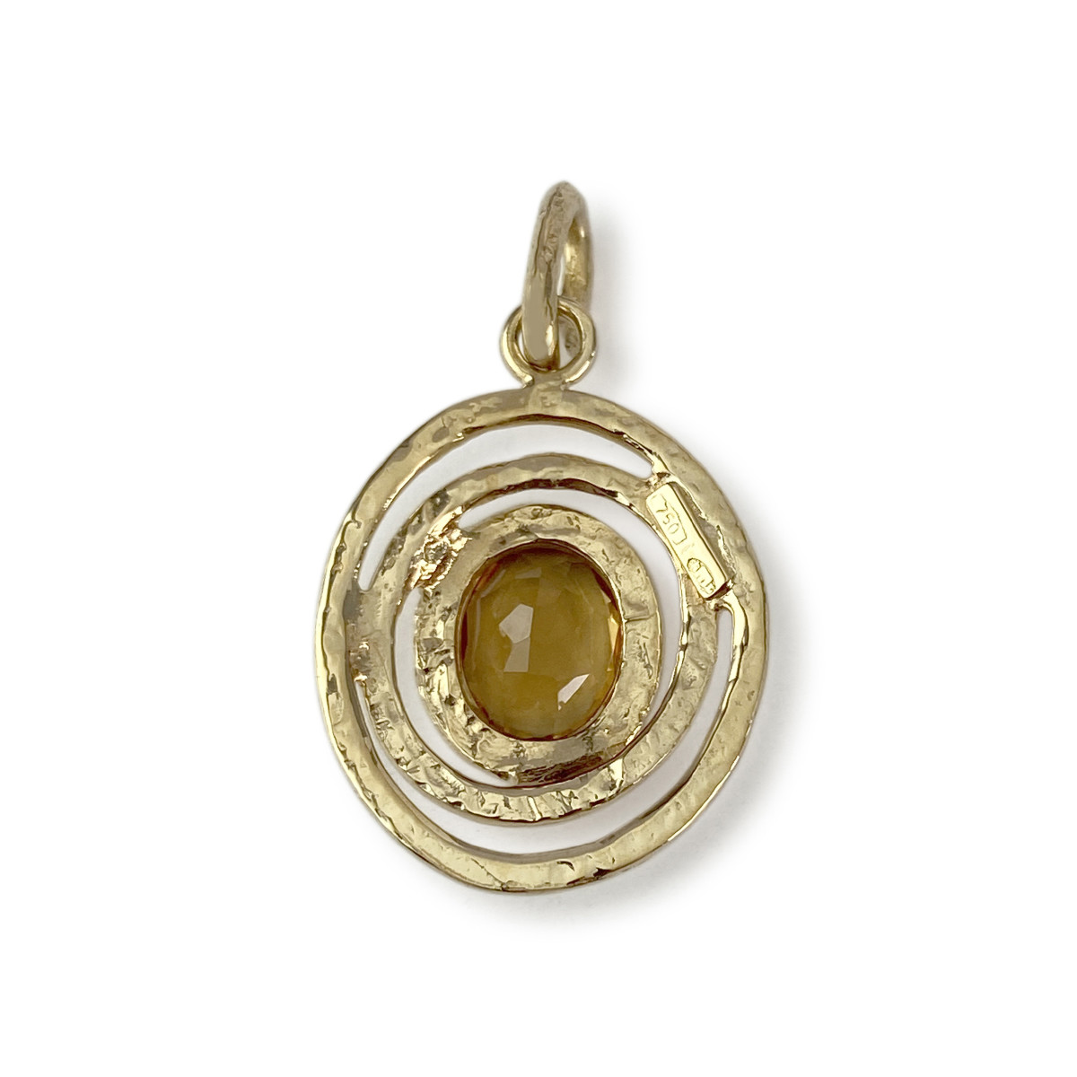 Pendentif d'occasion or 750 jaune citrine - vue 3