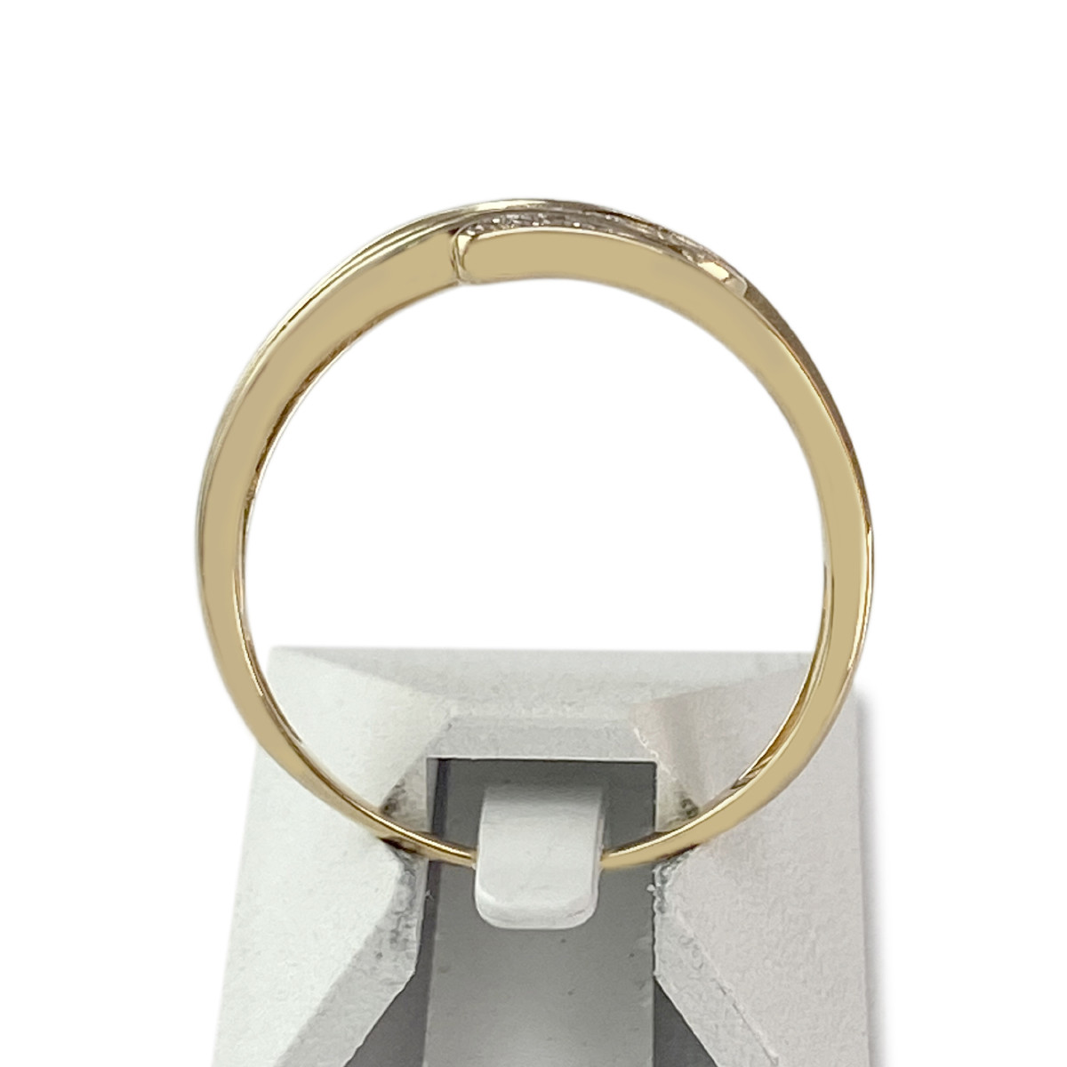 Bague d'occasion or 750 jaune diamants - vue 3