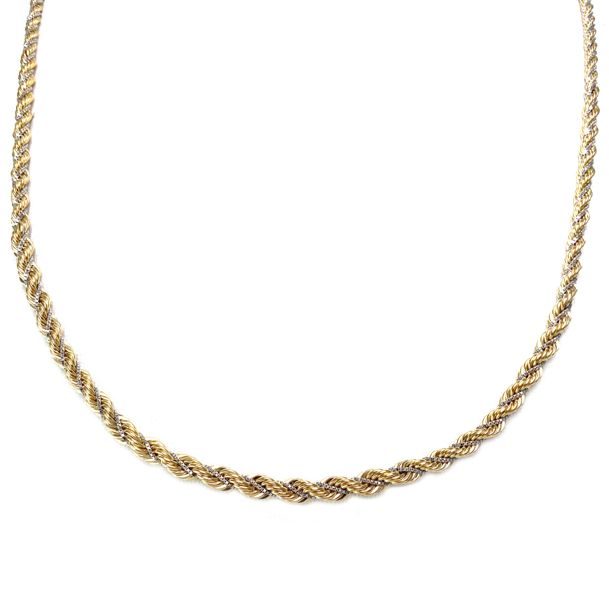 Collier en chute d'occasion 2 ors 375 42 cm