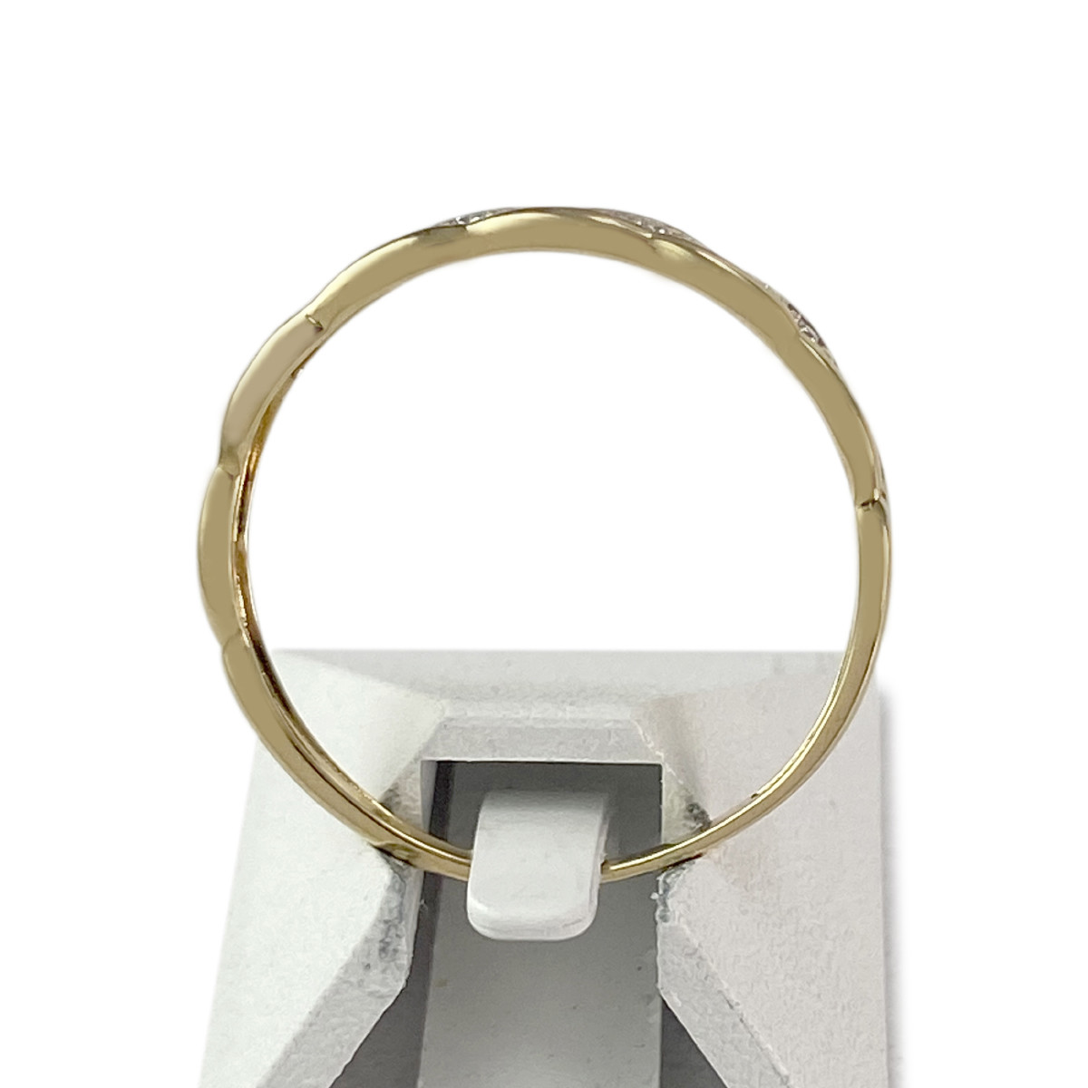 Bague d'occasion or 750 2 tons diamants - vue 3