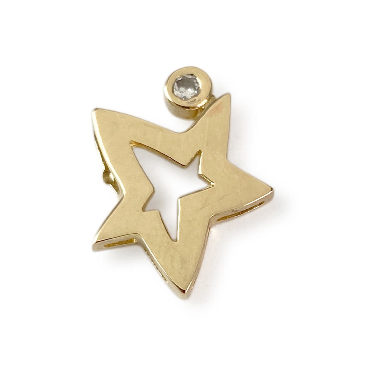 Pendentif d'occasion or 750 jaune diamant