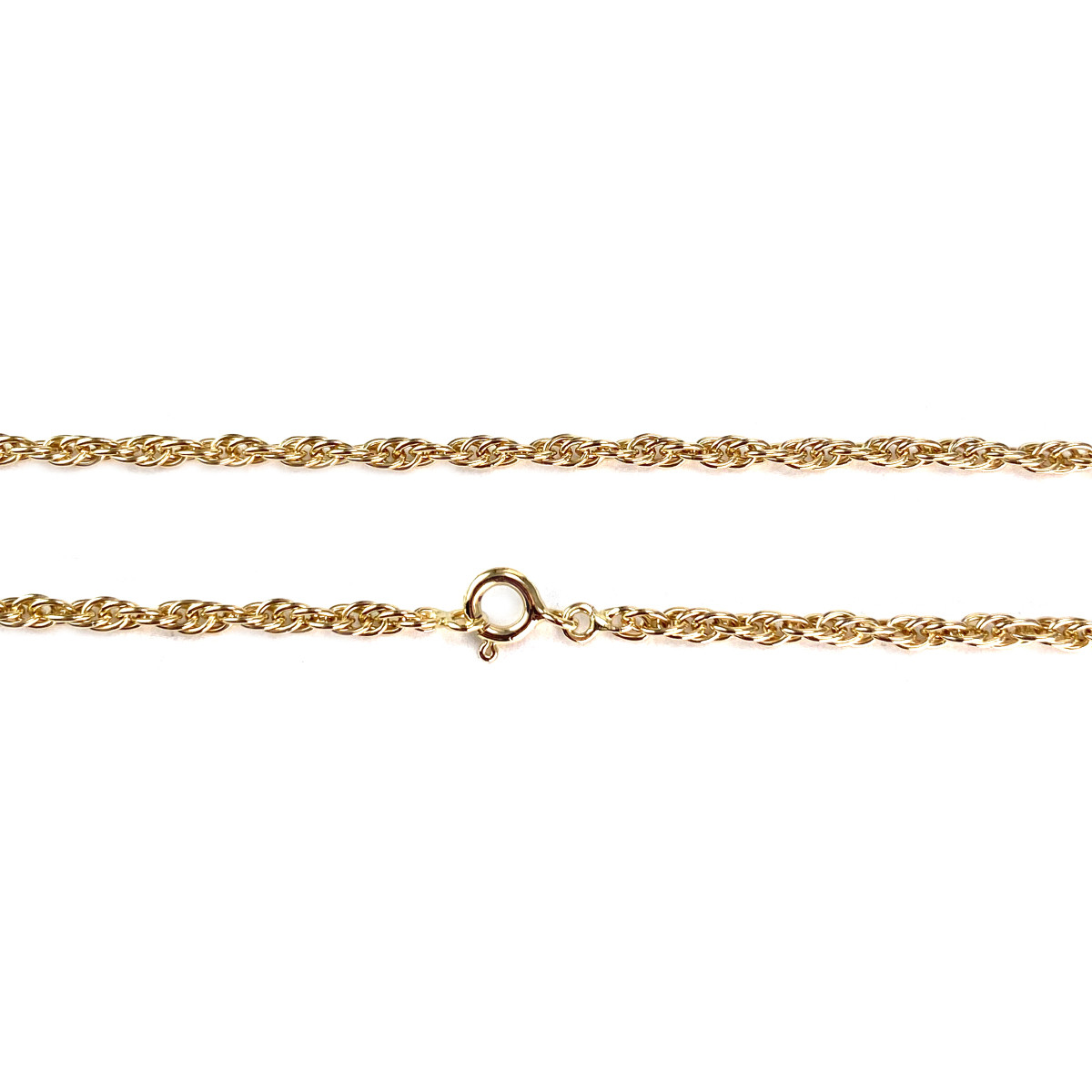 Collier d'occasion or 750 jaune maille torsadée 59 cm - vue 3