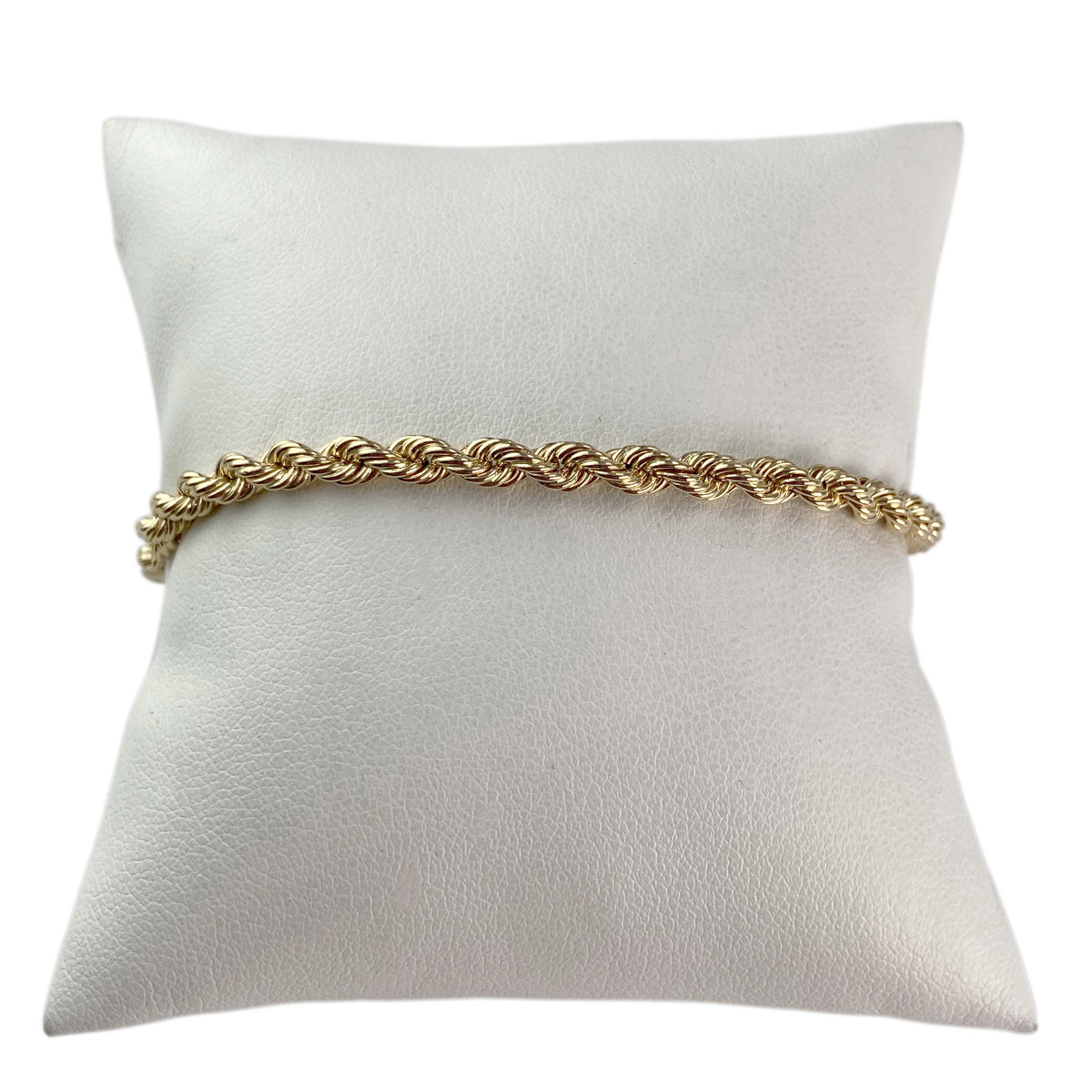 Bracelet d'occasion or 750 jaune maille corde 18 cm