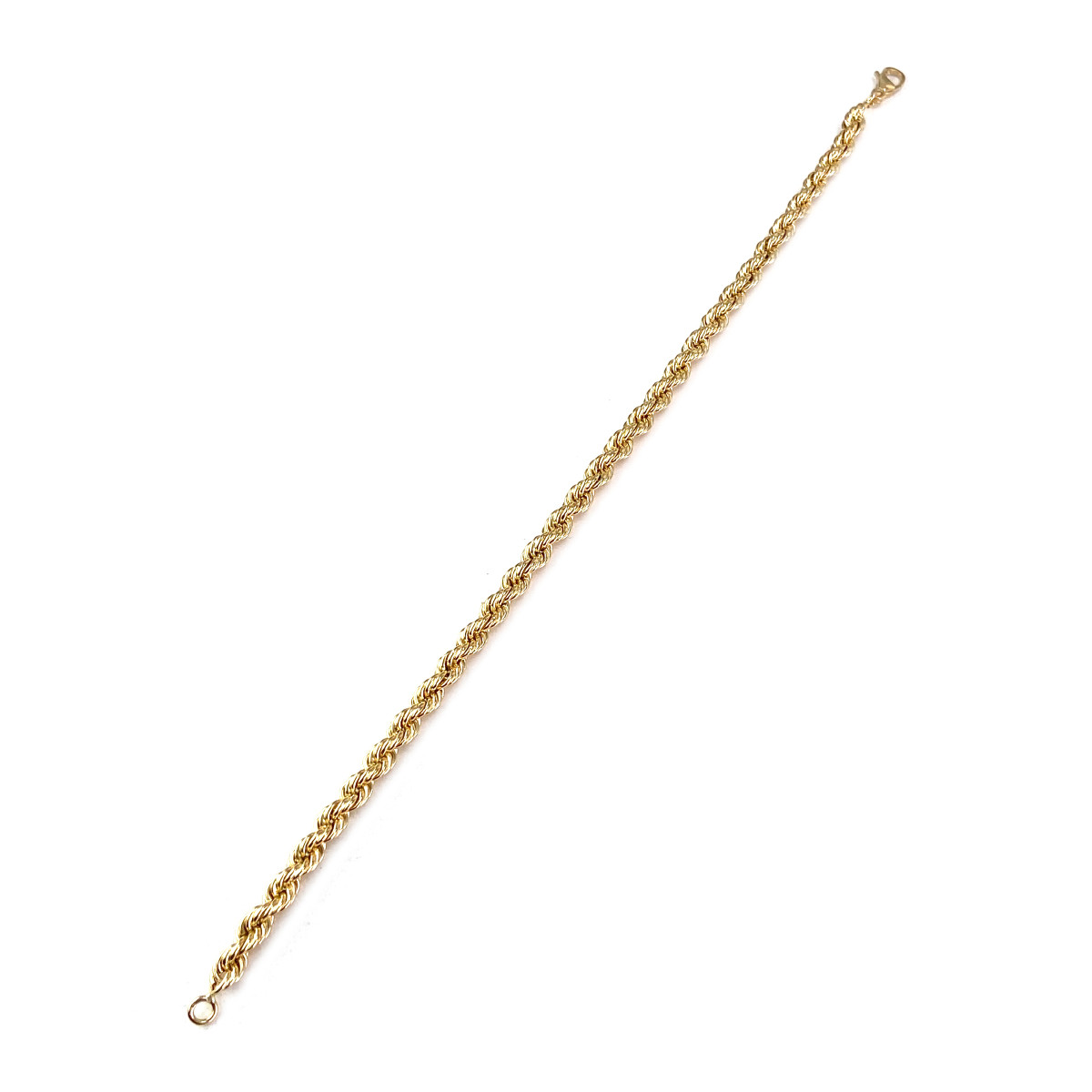 Bracelet d'occasion or 750 jaune maille corde 18 cm - vue 2