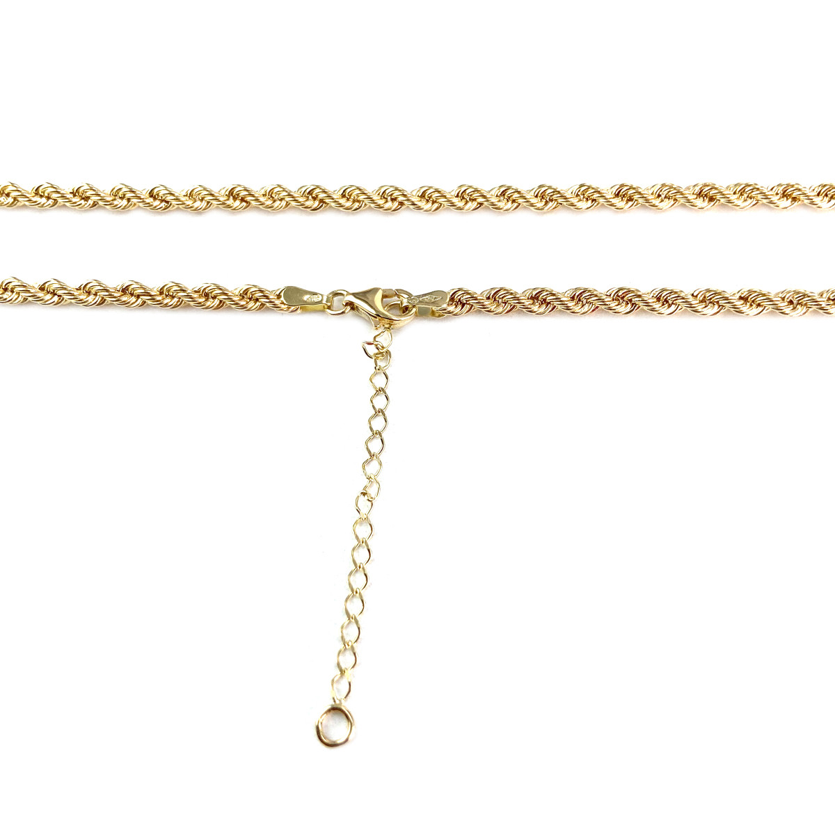 Collier d'occasion or 750 jaune maille corde 45 cm - vue 3