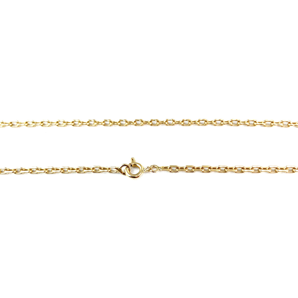 Chaine d'occasion or 750 jaune maille forçat 60 cm - vue 3